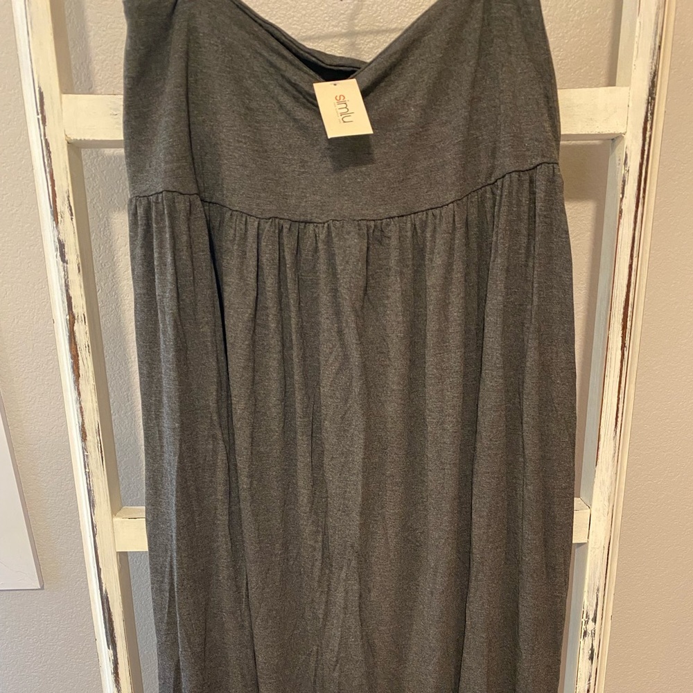Grey Maxi Skirt